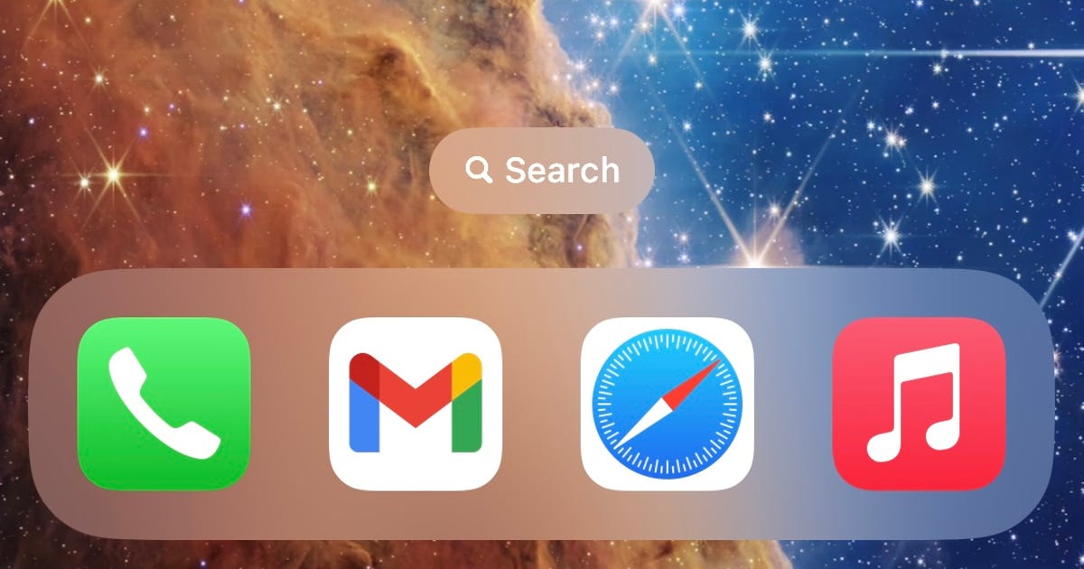iOS 16: How to Remove The Annoying Search Button on Your iPhone Home Screen