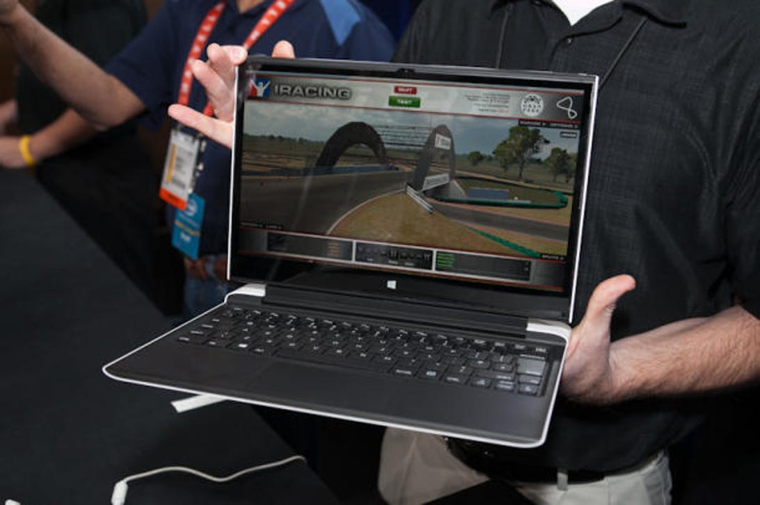 A concept Intel laptop powered by a Haswell processor.