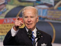 <p>President Joe Biden brings up the Amazon labor union's efforts in a speech Wednesday.</p>