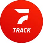 El logotipo del servicio de transmisión de deportes FloTrack sobre un fondo blanco.