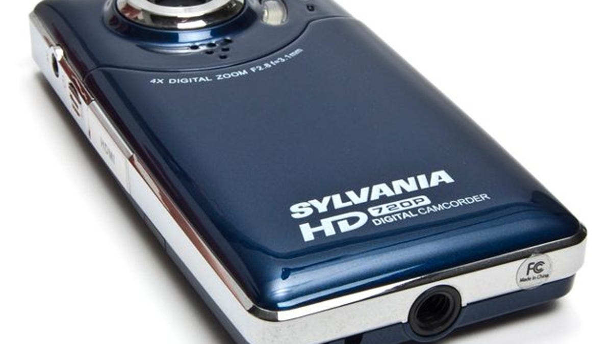 The Sylvania HD1Z, shown here in midnight blue, is a new camcorder available exclusively from Woot--but only for today.