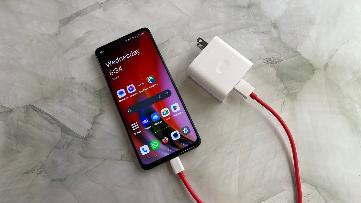 OnePlus Nord N30 5G and its 50W charger.