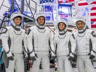 <p>Crew-5 astronauts at SpaceX headquarters in California.&nbsp;</p>
