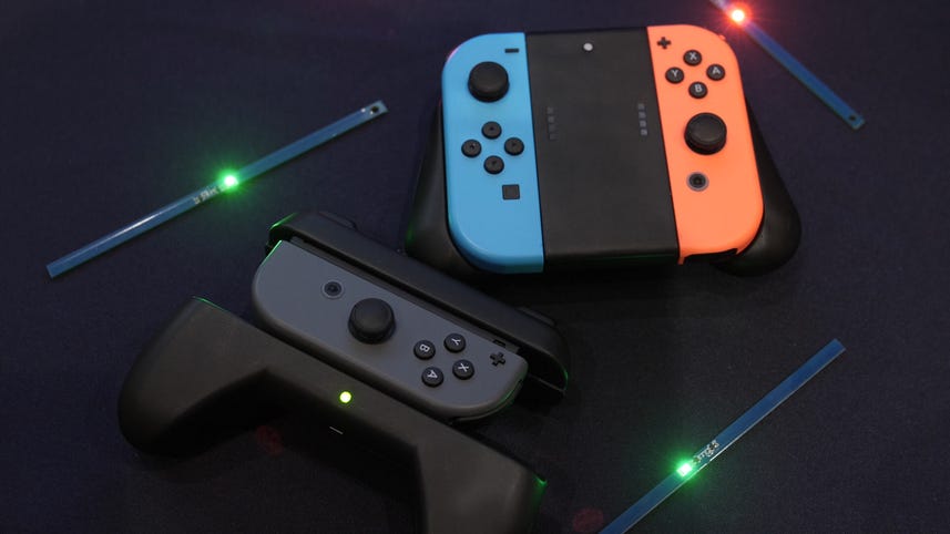 PowerCast Wireless Charging Grips for Nintendo Switch