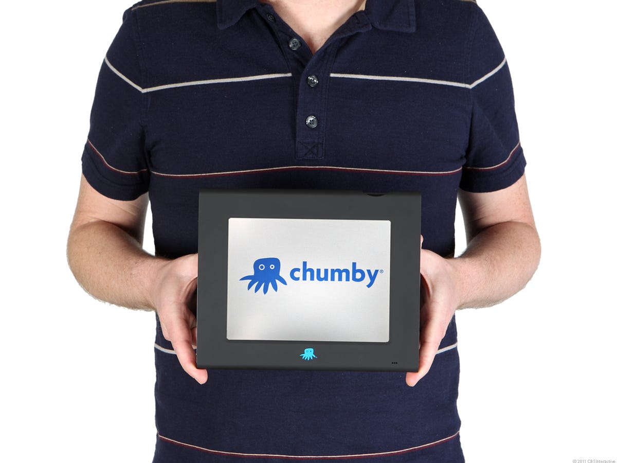 Photo of Chumby 8 being held.