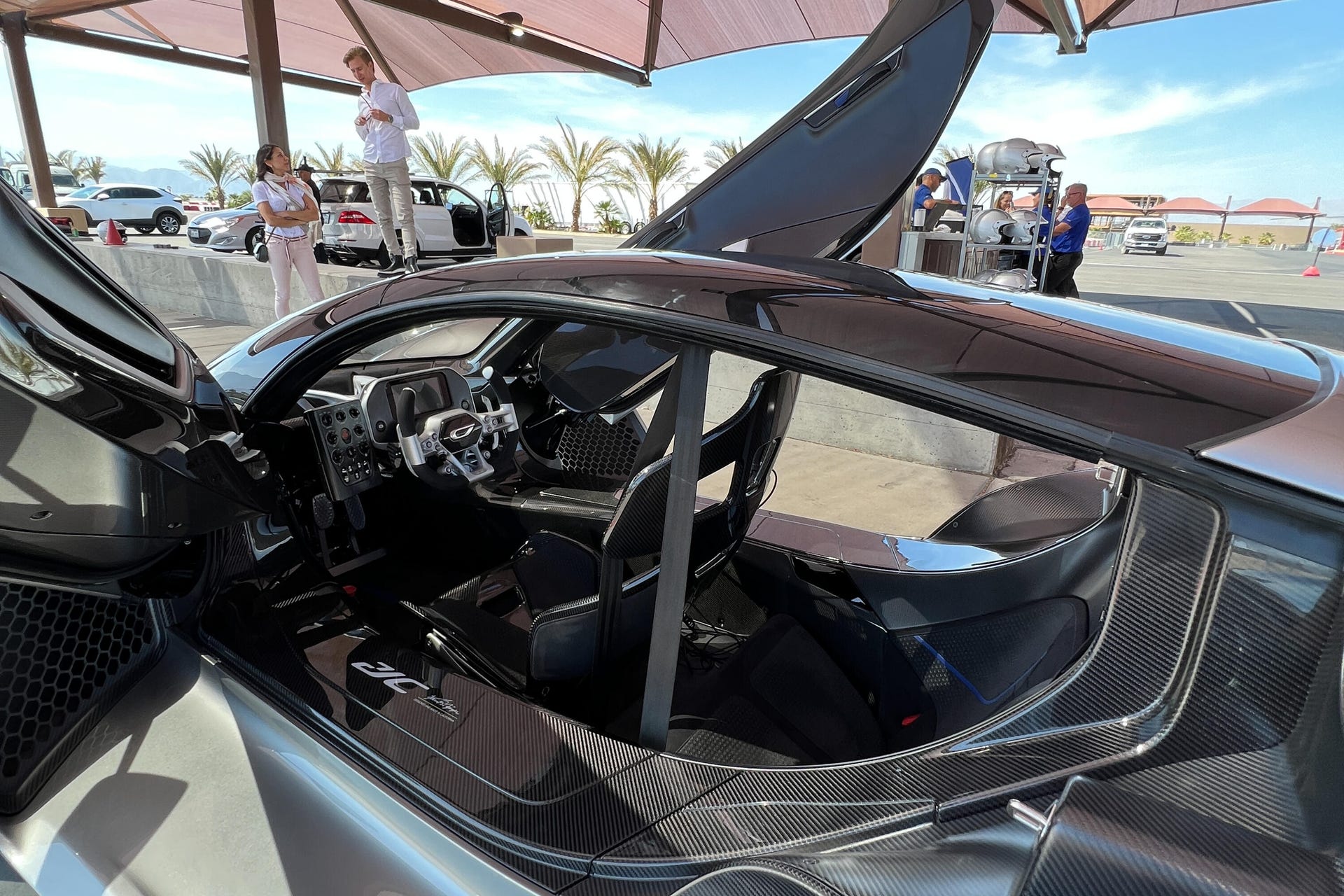 Interior view of the Czinger 21C hypercar