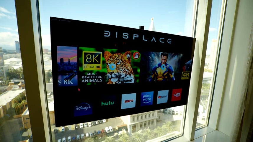 Displace TV Is a Wireless TV You Can Hang on Your Window