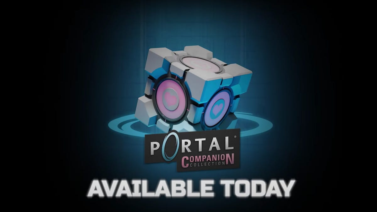 Portal Companion Collection logo, with companion cube