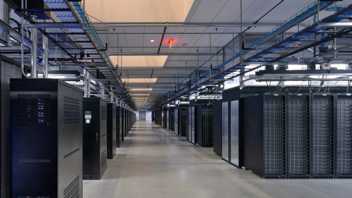 A Facebook data center. The company uses outdated Web encryption, which makes users' communications vulnerable to the National Security Agency. But the social network is planning to upgrade.