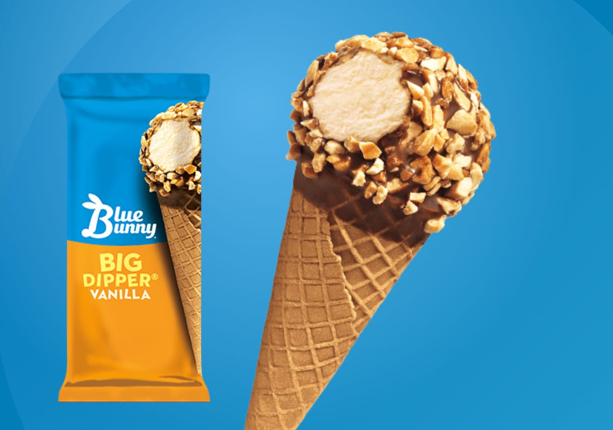 Blue Bunny ice cream cone