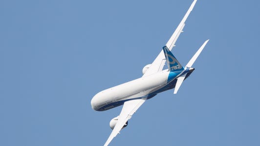 ​Boeing's 787-9, a longer version of the 787-8 Dreamliner that's already widely used, made its debut at the Farnborough International Airshow on July 14.