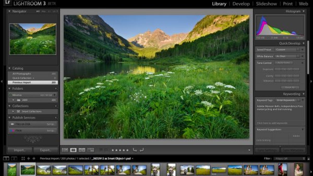 The Lightroom 3 beta will look familiar to current users, but there are changes under the hood. In addition, Lightroom catalogs can be synchronized with Flickr.