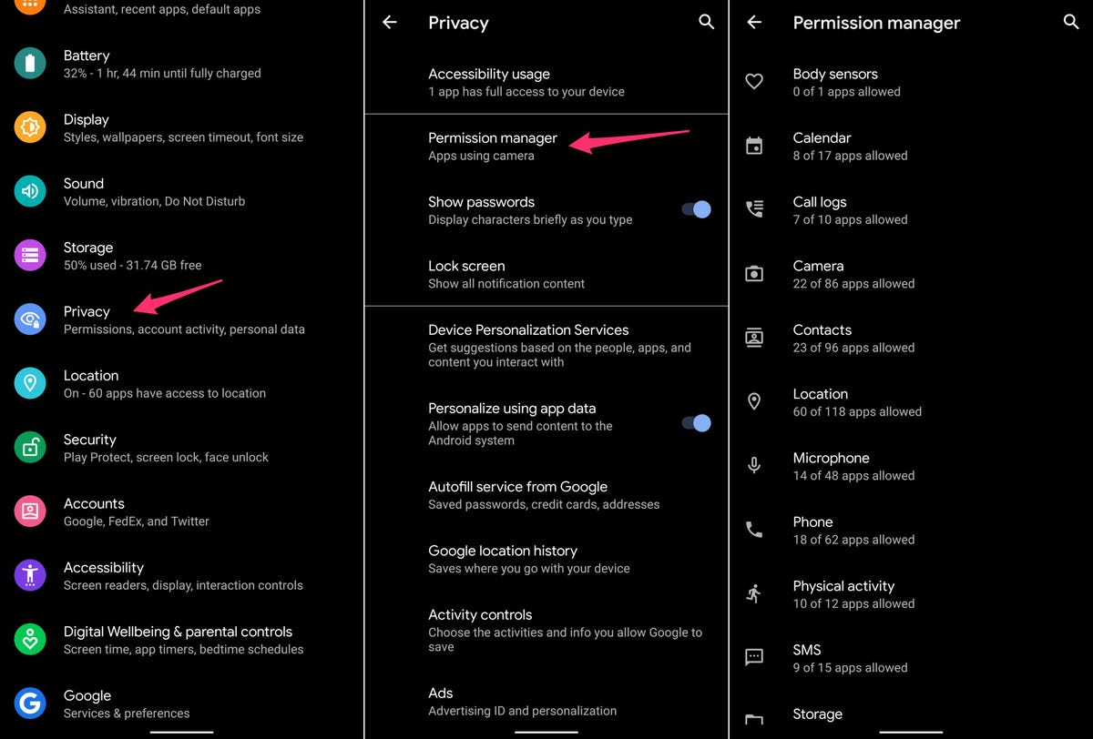 android-q-privacy-setting