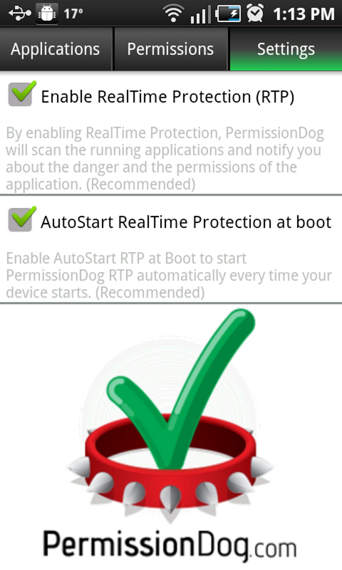 PermissionDog real-time monitoring options