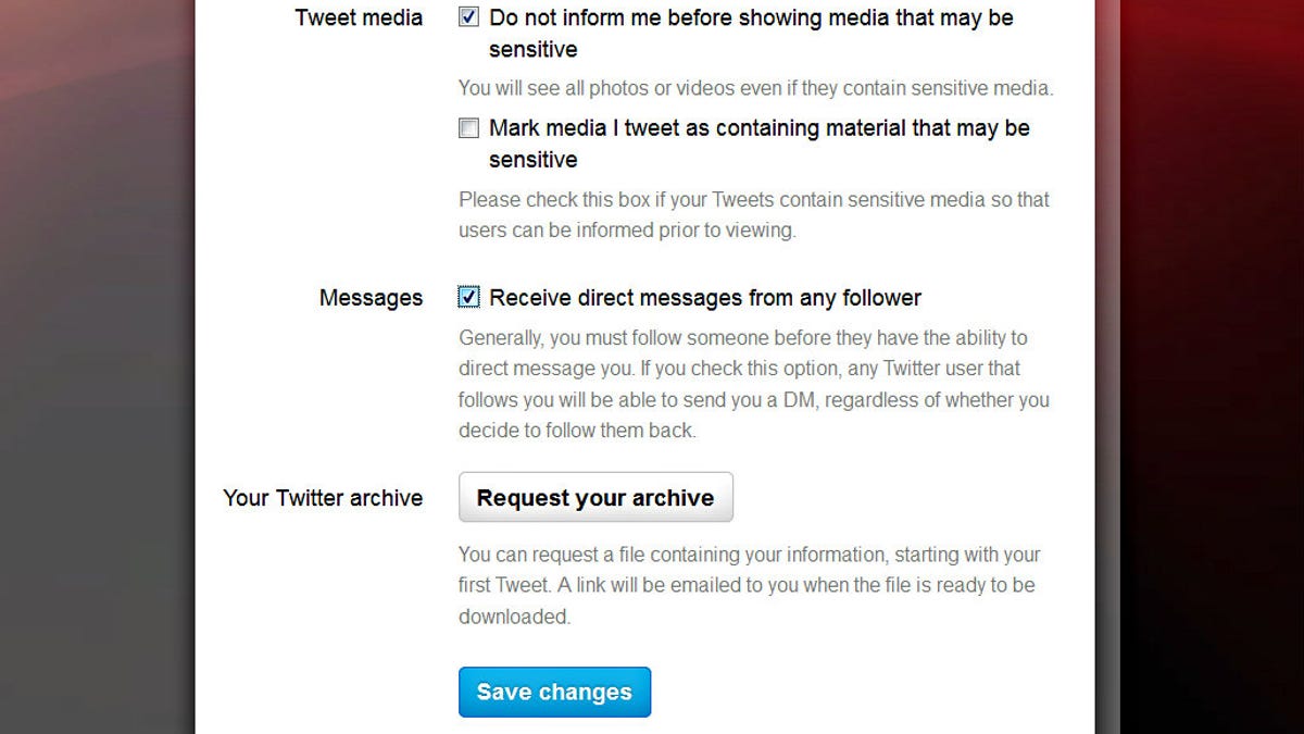 Twitter direct messages