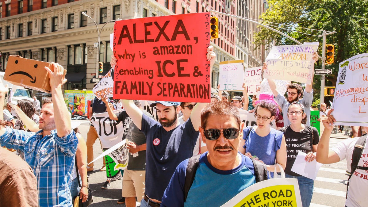 Amazon Prime Day Protest in NYC 2019