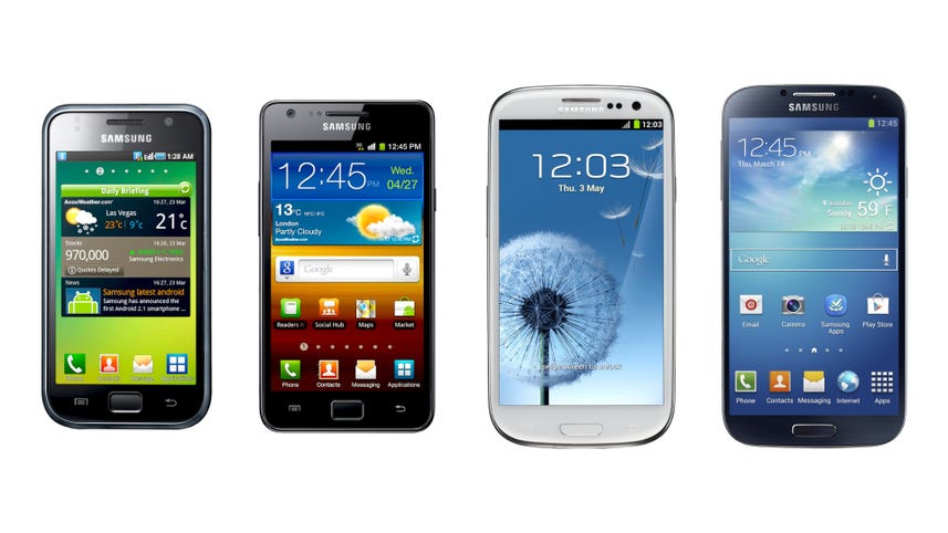 Samsung Galaxy S phone evolution