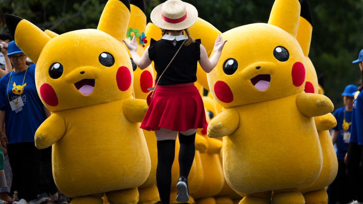 Pikachus Parade At Yokohama's Summer Festival