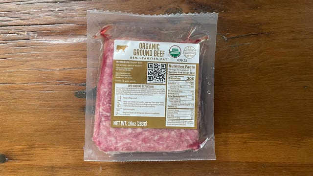 organic beef package