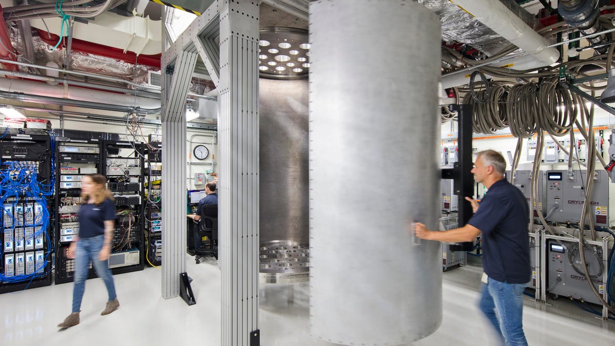 IBM expects to improve quantum computers in part by making them much larger. This more spacious refrigeration chamber will to house them.