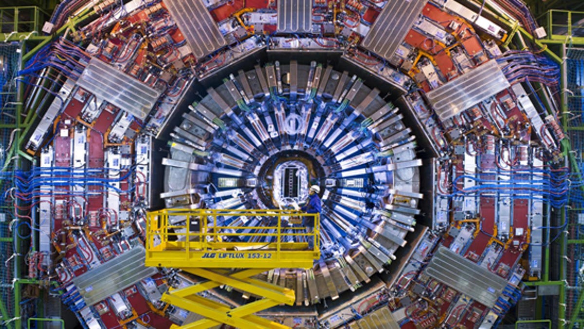The LHC's Compact Muon Solenoid detector.