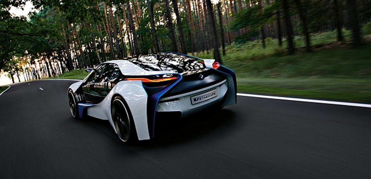 The very bug-like BMW Vision concept.