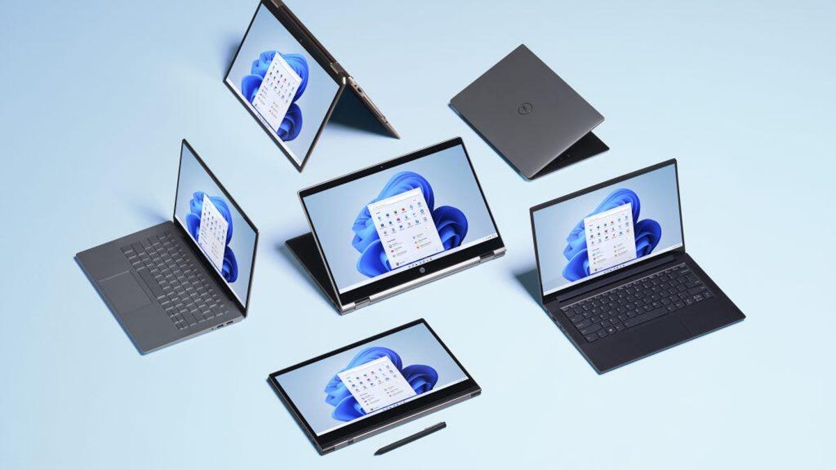 Laptops and tablets loaded with Windows 11