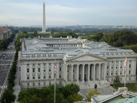 <p>The US Treasury Building in Washington, DC.</p>