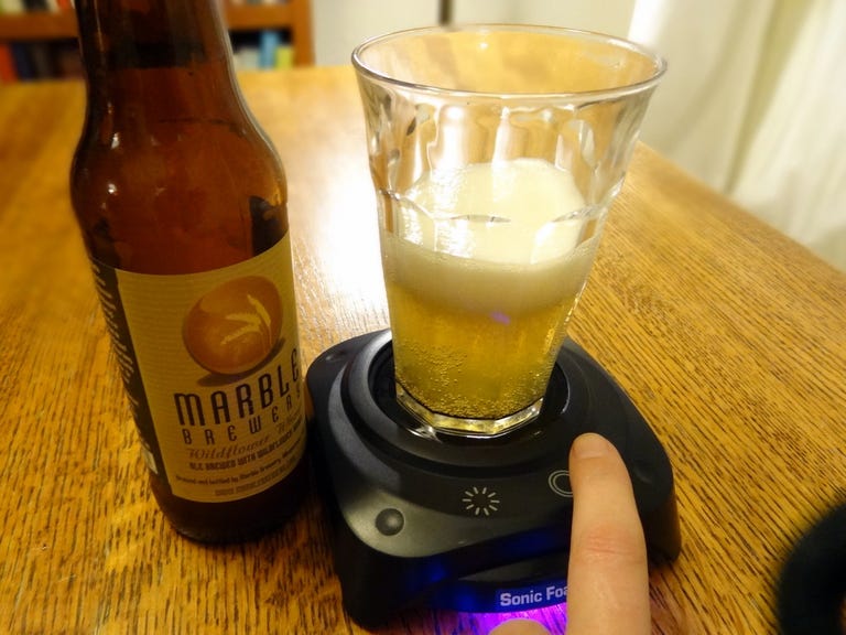 An Ultrasonic Beer Frother Exists