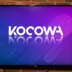 Kocowa Streaming App logo on a TV screen