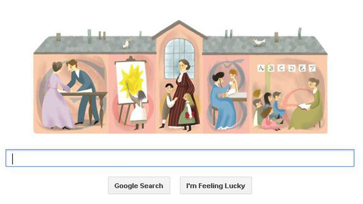 Google Doodle honoring Jane Addams