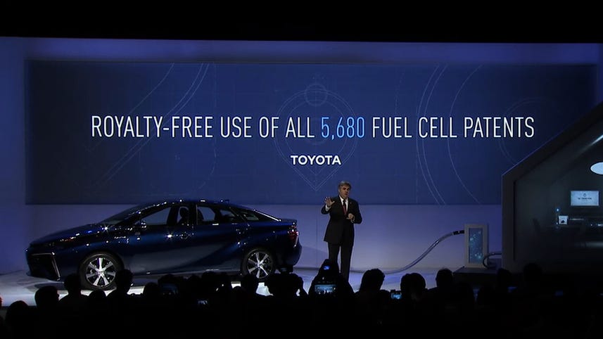 Toyota opens up hydrogen fuel cell patents