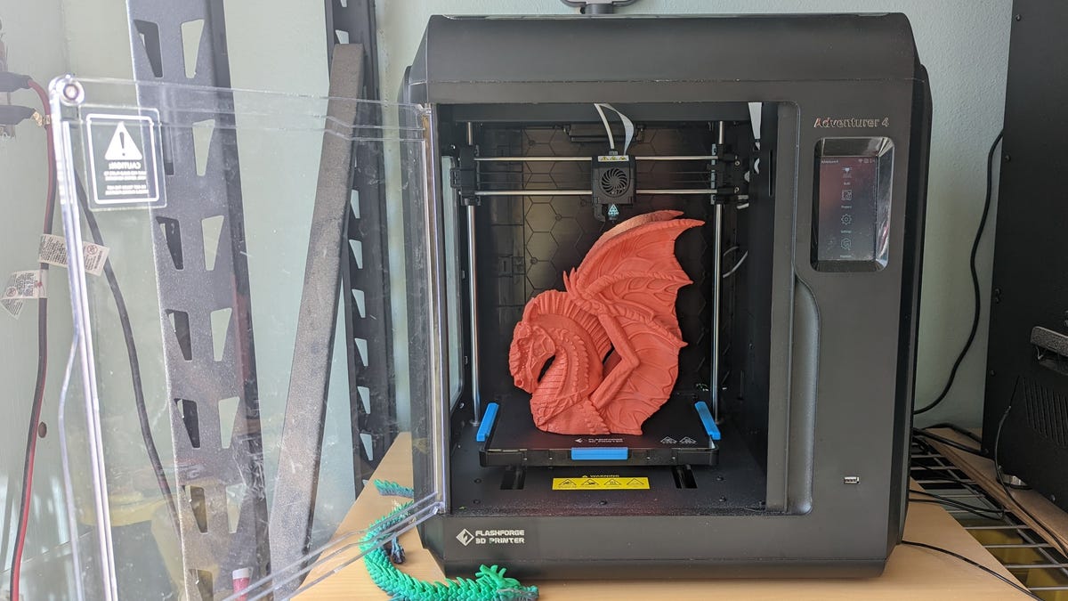 FlashForge Adventurer 4 review: 3D printer protected from the elements - CNET