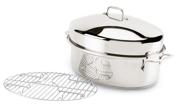 all-clad-oval-stainless-roasting-pan-with-lid-rack