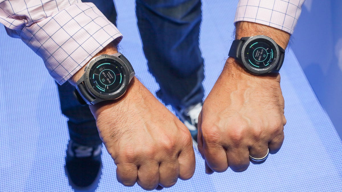 Samsung Galaxy Watch on our wrists, in both sizes - CNET