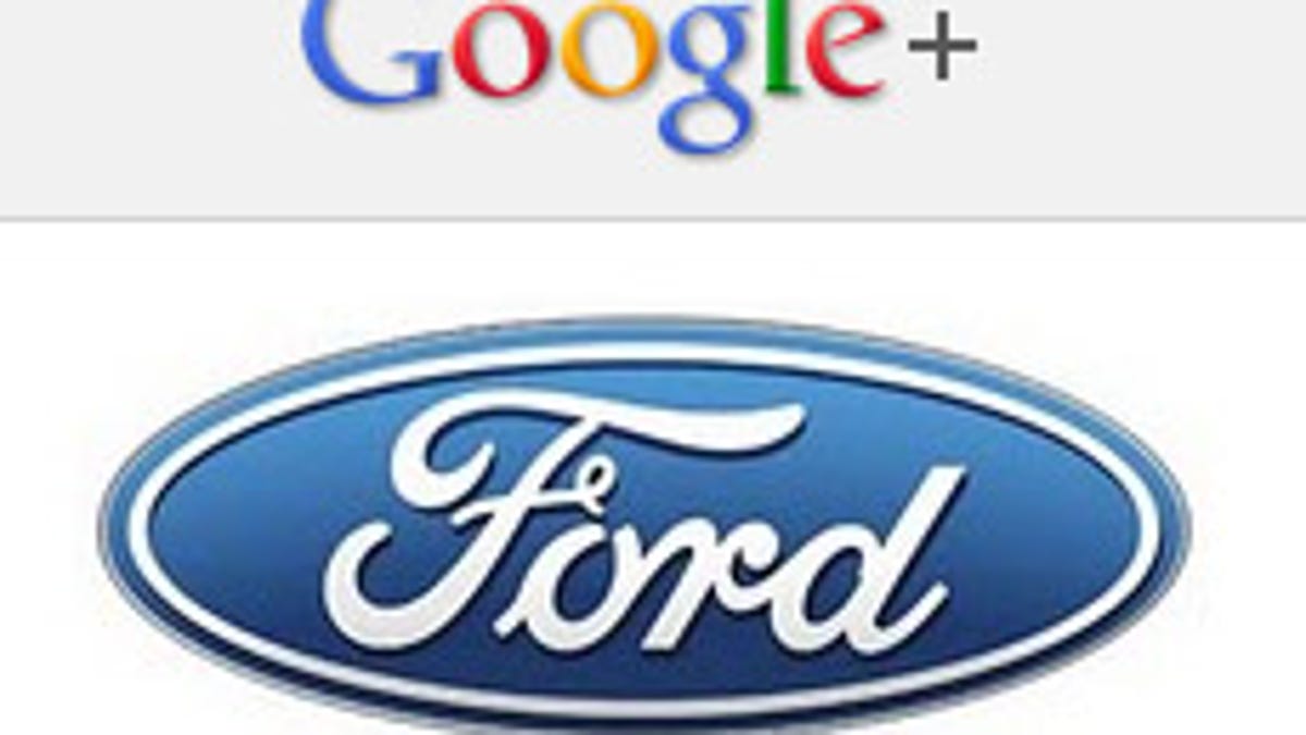 Google+ and Ford logos