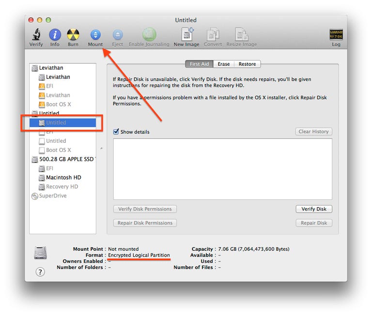 Disk Utility in OS X