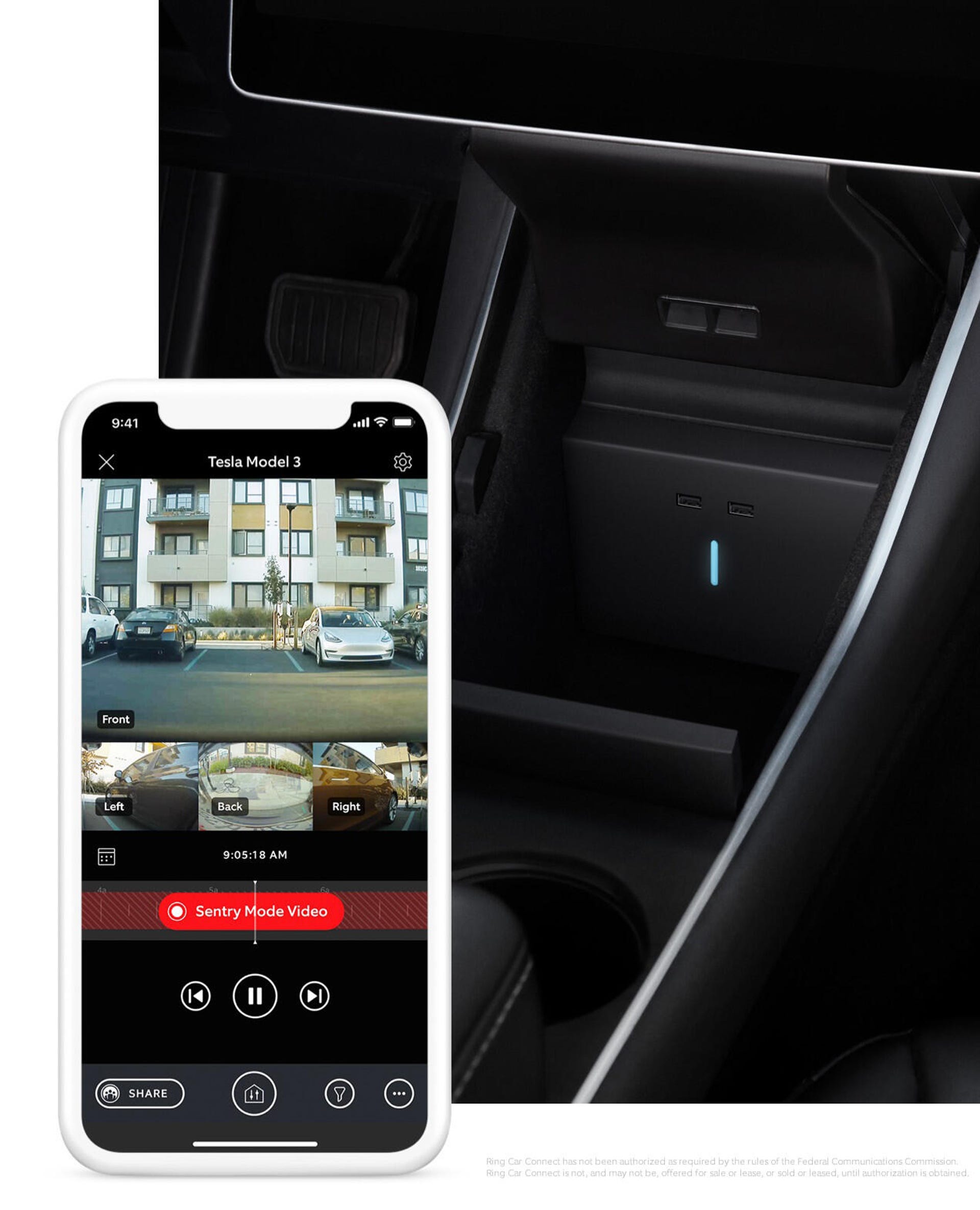 The Ring Car Connect app