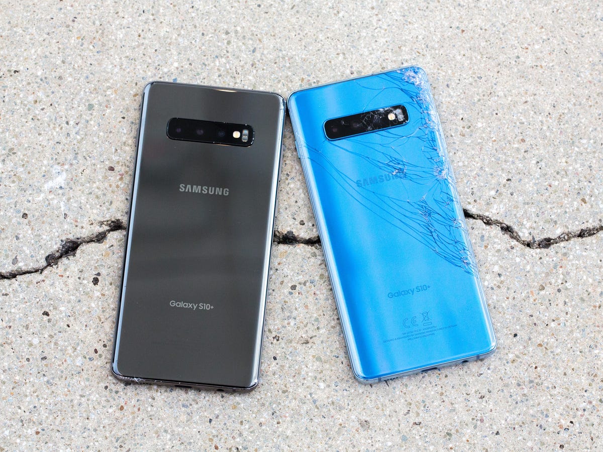 Galaxy S10 Plus ceramic vs. glass: Which phone survived our drop