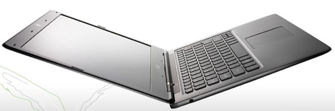 The Acer Aspire S3 is the first high-profile Ultrabook to pair a 20GB SSD with a 320GB HDD.