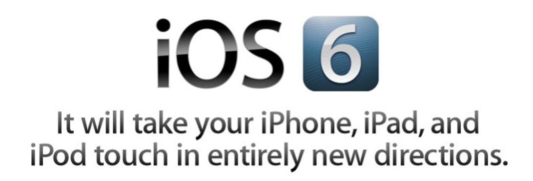 iOS 6 image: Well, it will take some iPhones and iPads to entirely new directions.