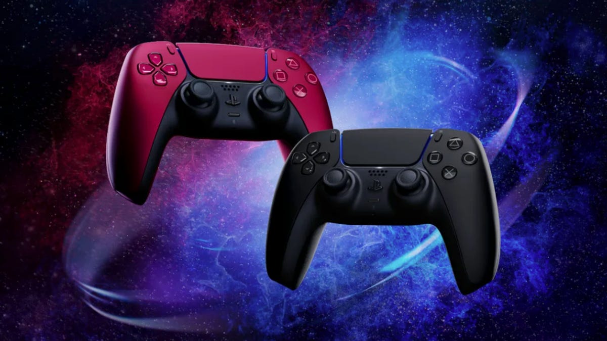 PS5 DualSense in red and black