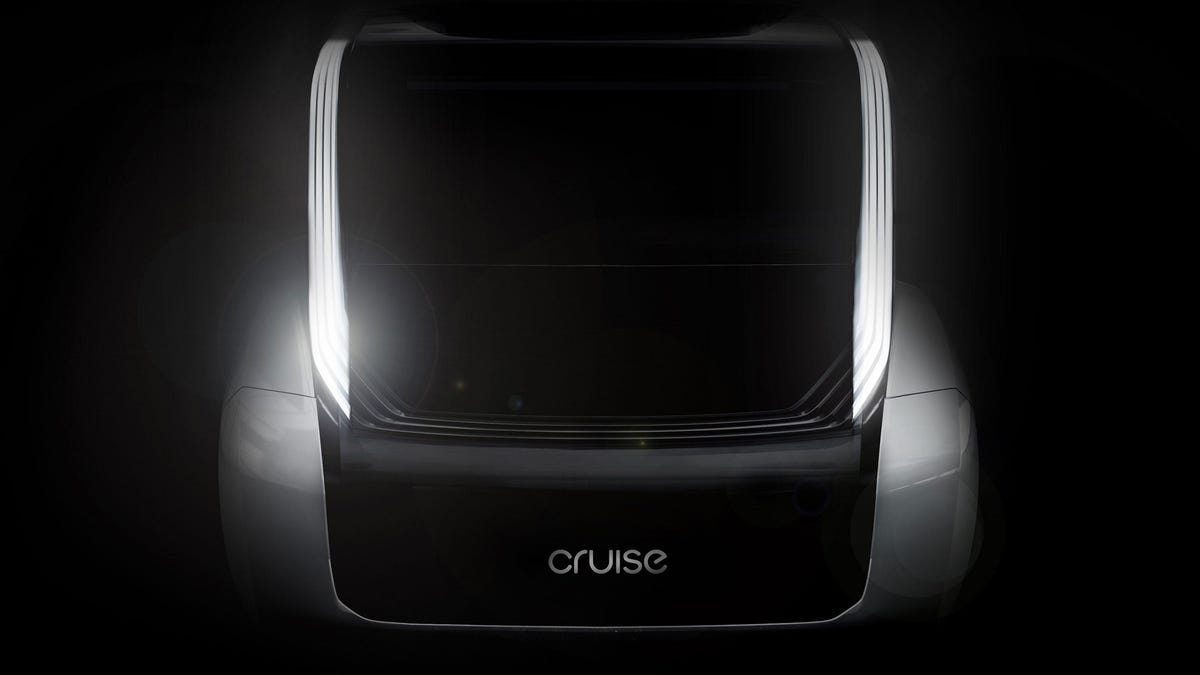 GM, Honda and Cruise autonomous vehicle rendering