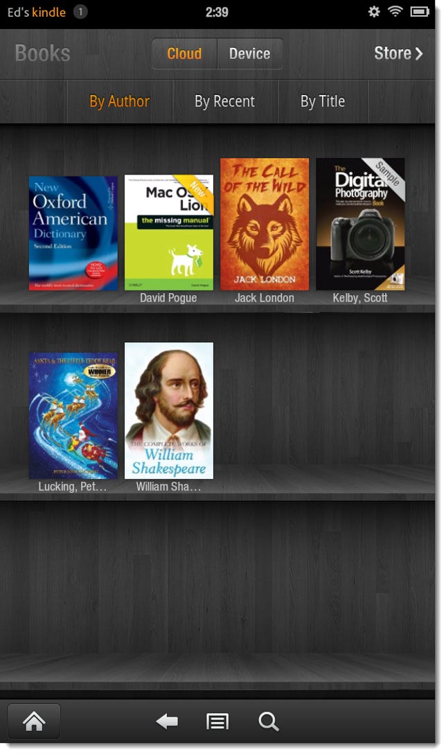 e-books list in Books