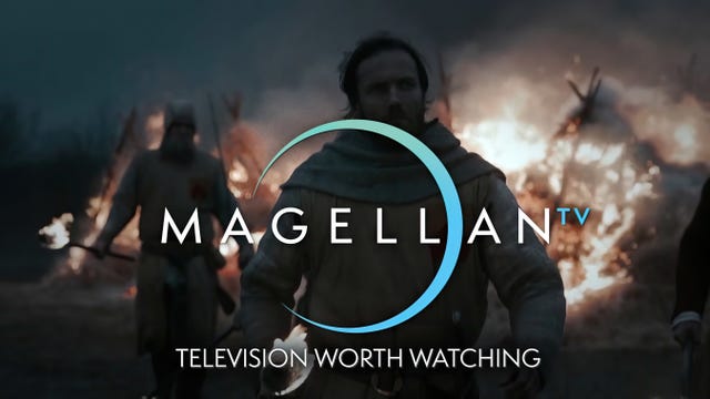 medieval war scene under magellanTV logo