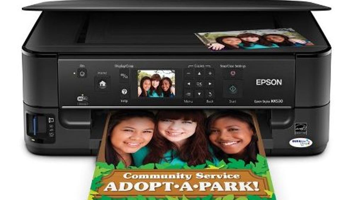 The Epson Stylus NX530 prints, scans, and copies--and even offers double-sided printing.