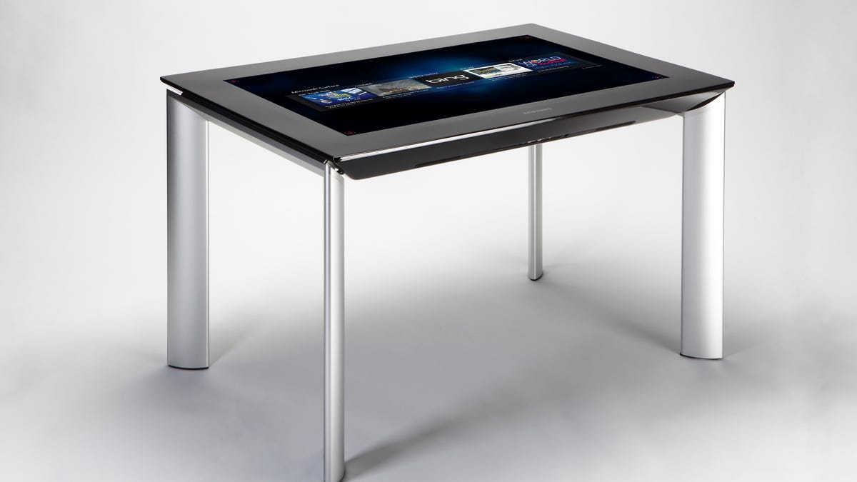 The second-generation Microsoft Surface unit, named SUR40.