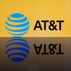 AT&T name and logo and its reflections