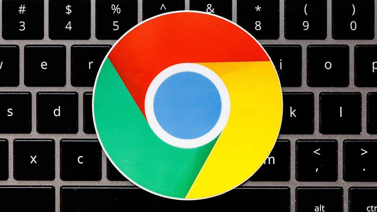 A Google Chrome sticker