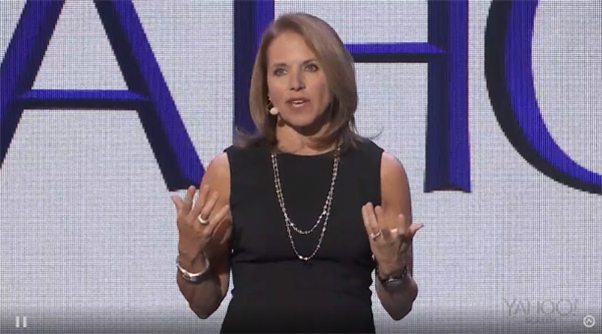 Katie Couric at Yahoo keynote, CES 2014